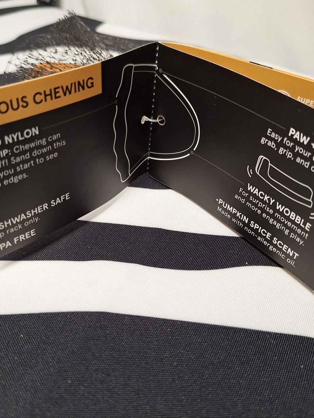 NWT Bark Super Chewer Powered Up Pie Dog Toy S